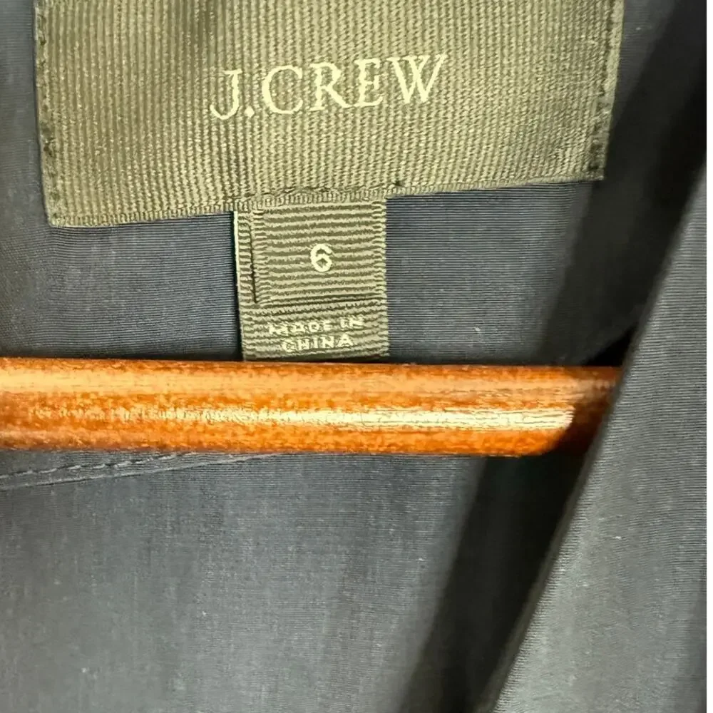 J Crew Sleeveless Satin Effect OnePiece Jumpsuit Elastic Tie Waist Pocket 6 Blue - Picture 9 of 15